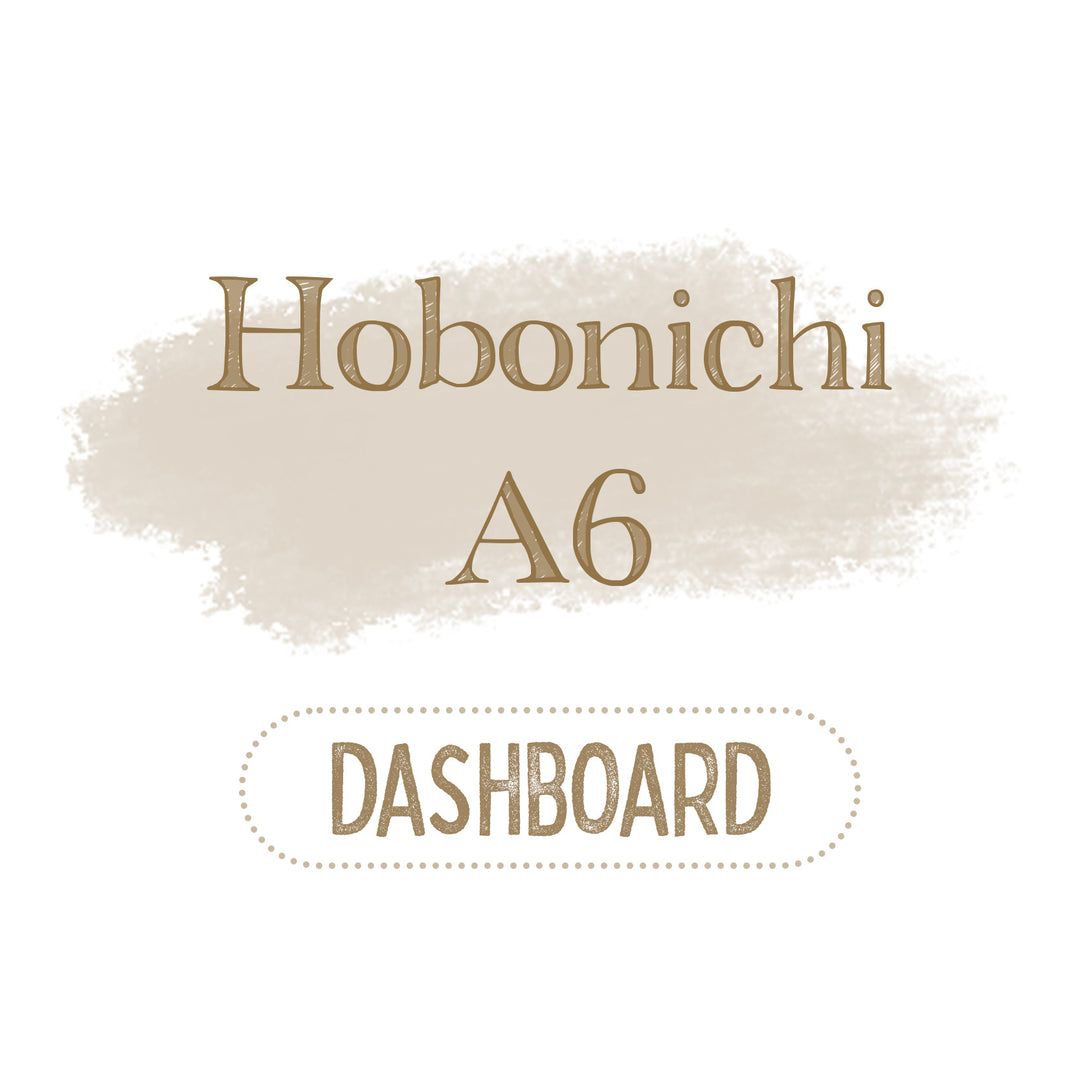 Hobonichi A6 Dashboard