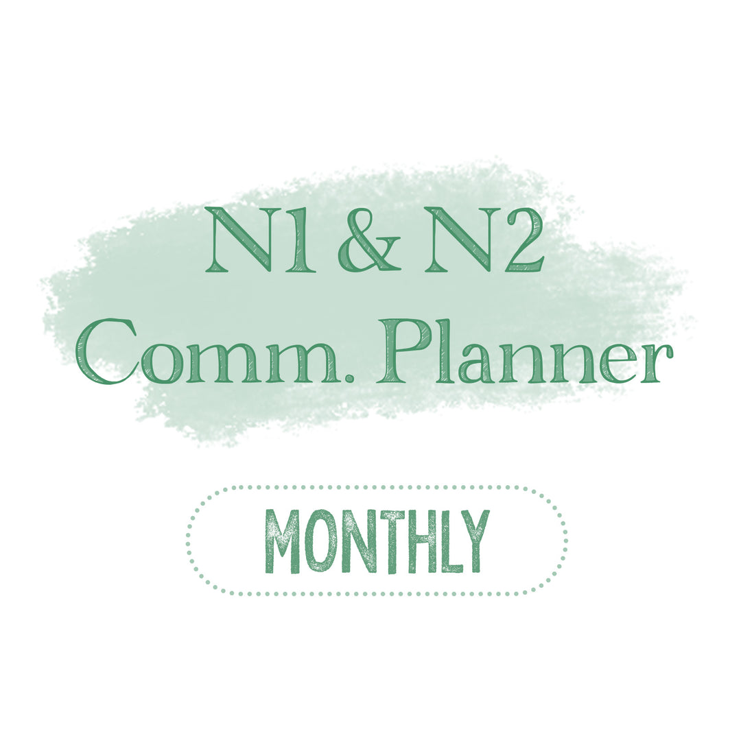 N1 & N2 Common Planner Monthly