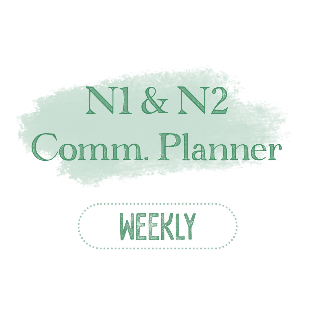 N1 & N2 Common Planner Weekly