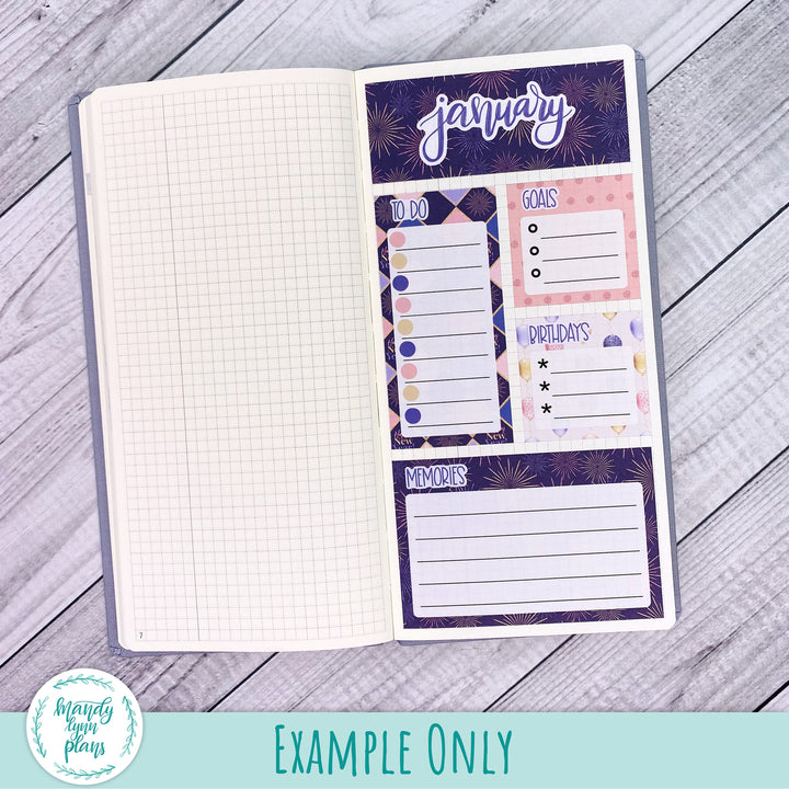 August Hobonichi Weeks Dashboard || Rustic Wildflowers || R-W-2276