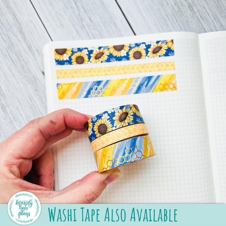 A5 Plans by Just Scribble Weekly Kit || Buzzing Sunflowers || 320