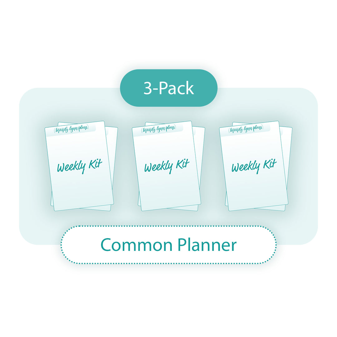 3-PACK Sub Box Weekly Kit Add-On (Common Planner)