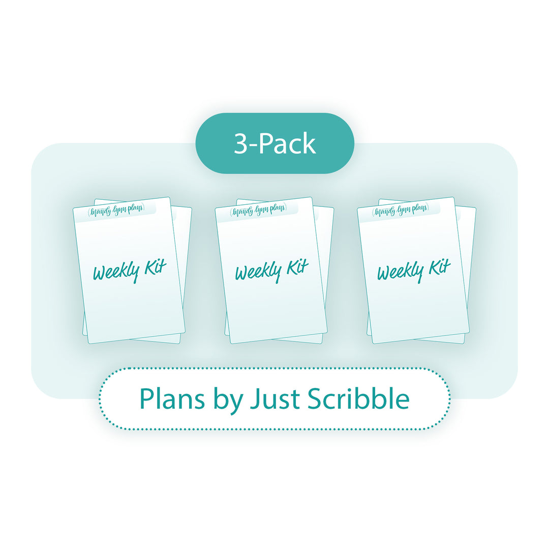 3-PACK Sub Box Weekly Kit Add-On (Plans by JS)