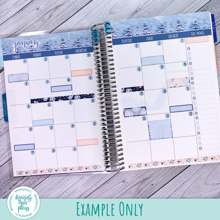 EC A5 May Monthly Kit || Dusty Blue Floral || MK-EC5-263