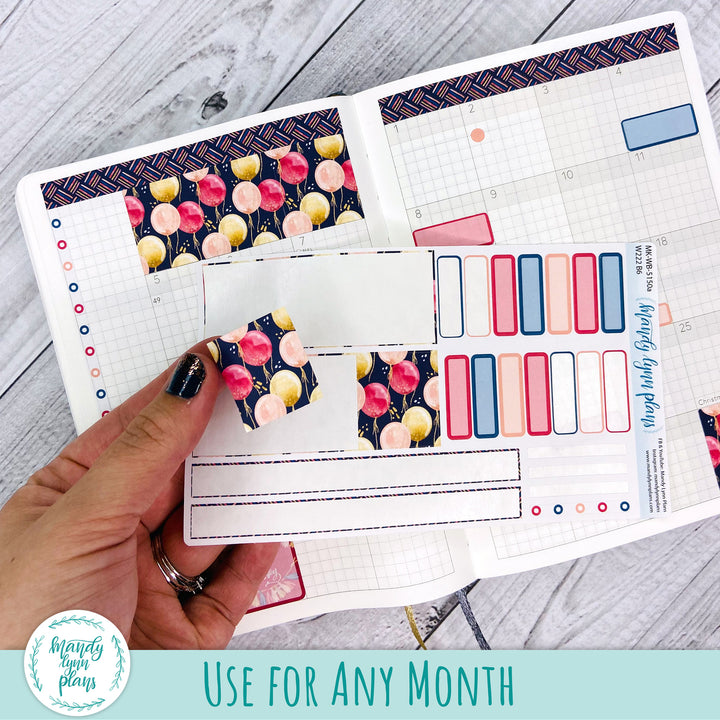 Monthly Kit || Sterling Ink A5, A5 Slim, B6, B6 Slim, N1, N2 Common Planner || Snowflakes || 345