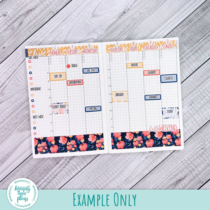 Hobonichi A6 Weekly Kit || Romantic Floral || WK-A6T-3248