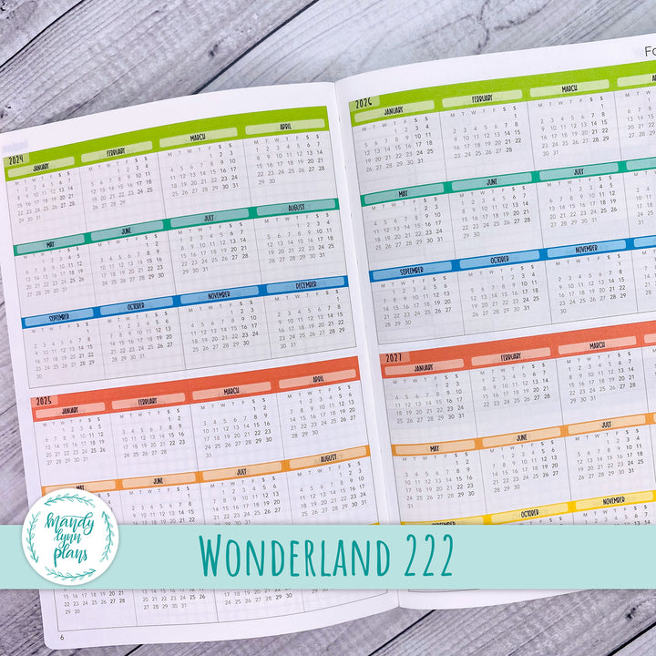 2025 and 2026 Wonderland 222 Year at a Glance