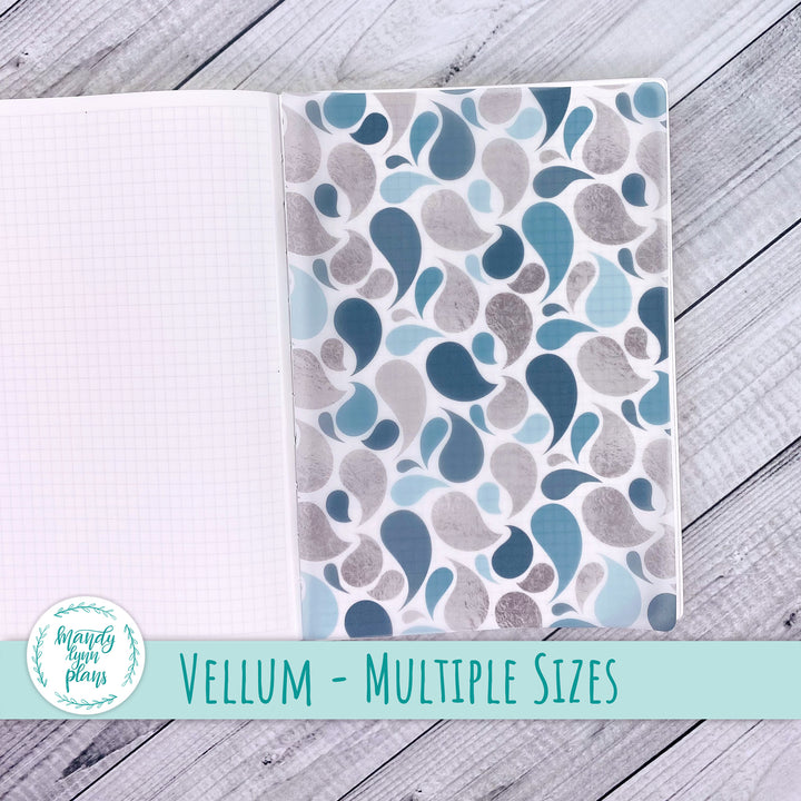 Teal and Silver Vellum || 330