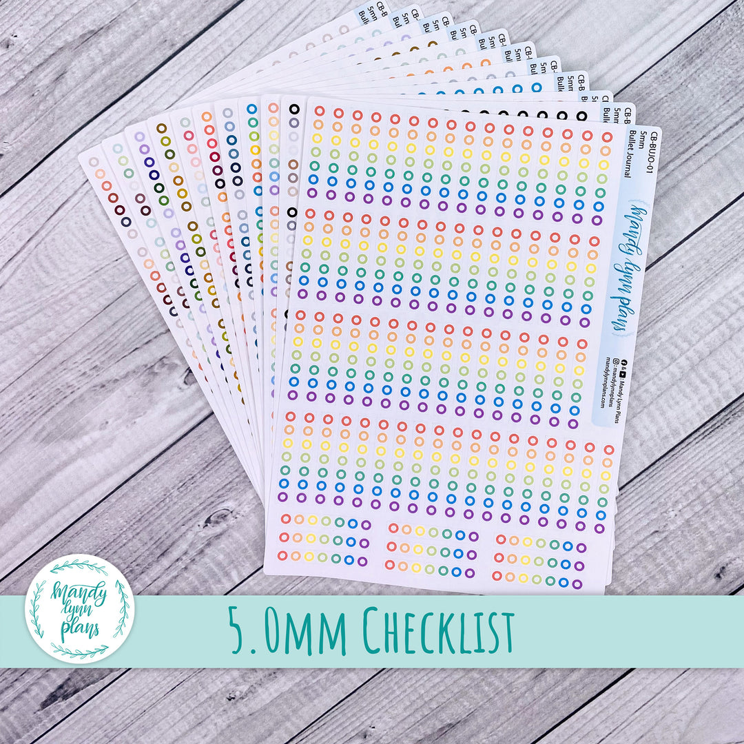 5.0mm Bullet Journal Checklist