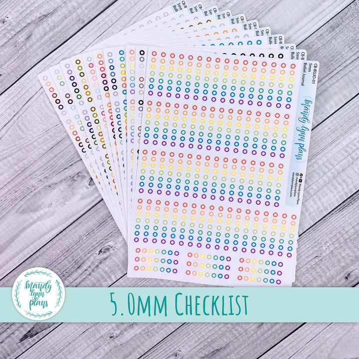 5.0mm Bullet Journal Checklist