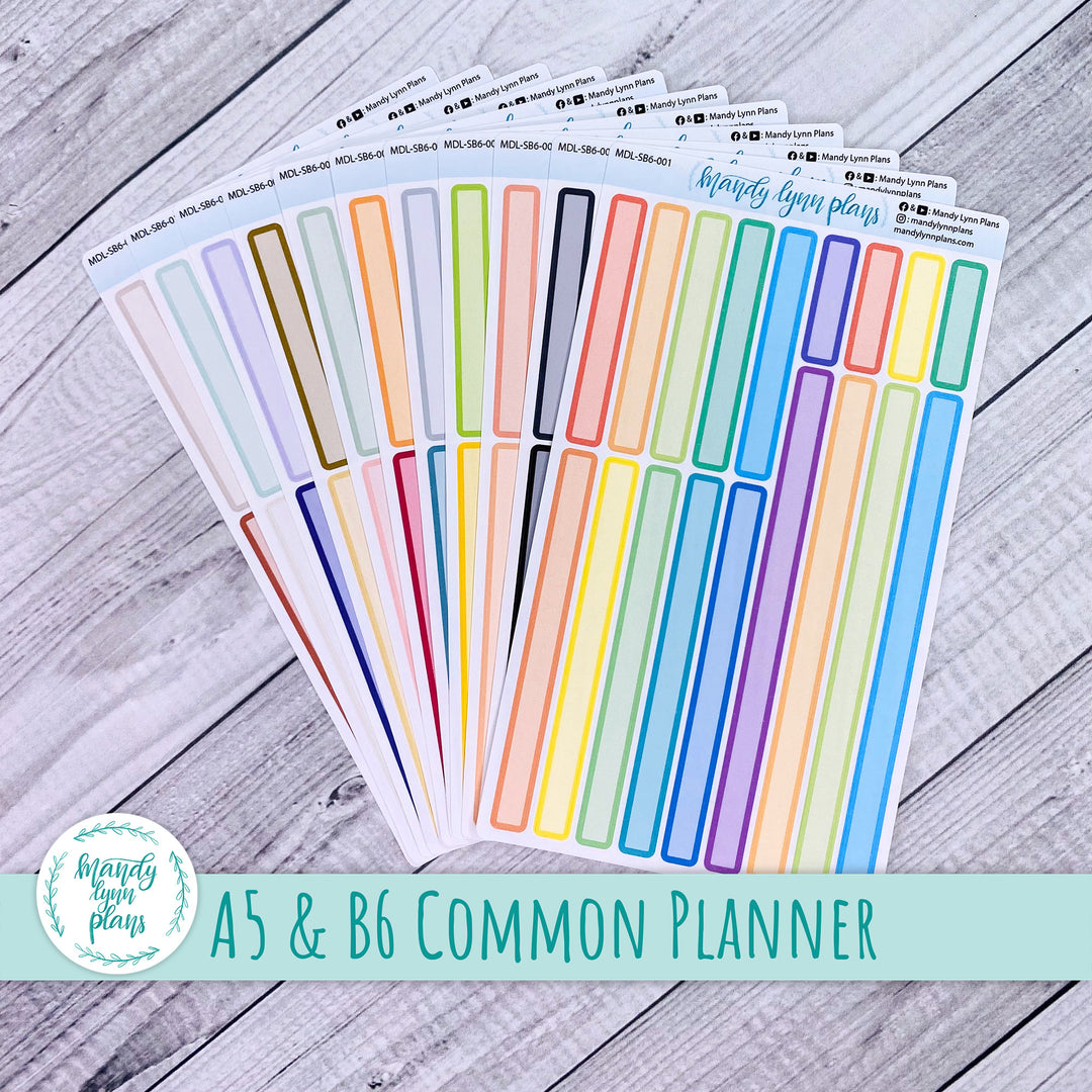 Multi-Day Labels || A5 & B6 Common Planner