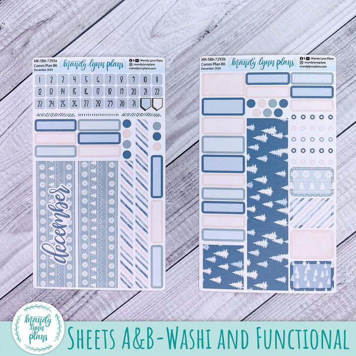 December 2024 Common Planner Monthly Kit || Frozen Lake || 293