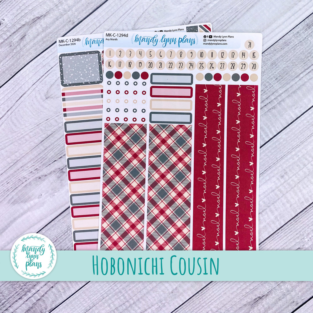 Any Month Hobonichi Cousin Monthly Kit || Noel || MK-C-1294