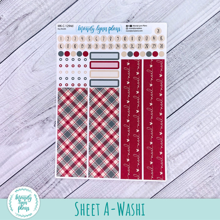 Any Month Hobonichi Cousin Monthly Kit || Noel || MK-C-1294