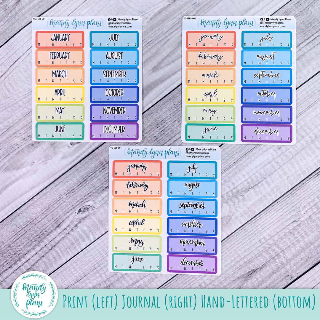 B5 Common Planner Year at a Glance