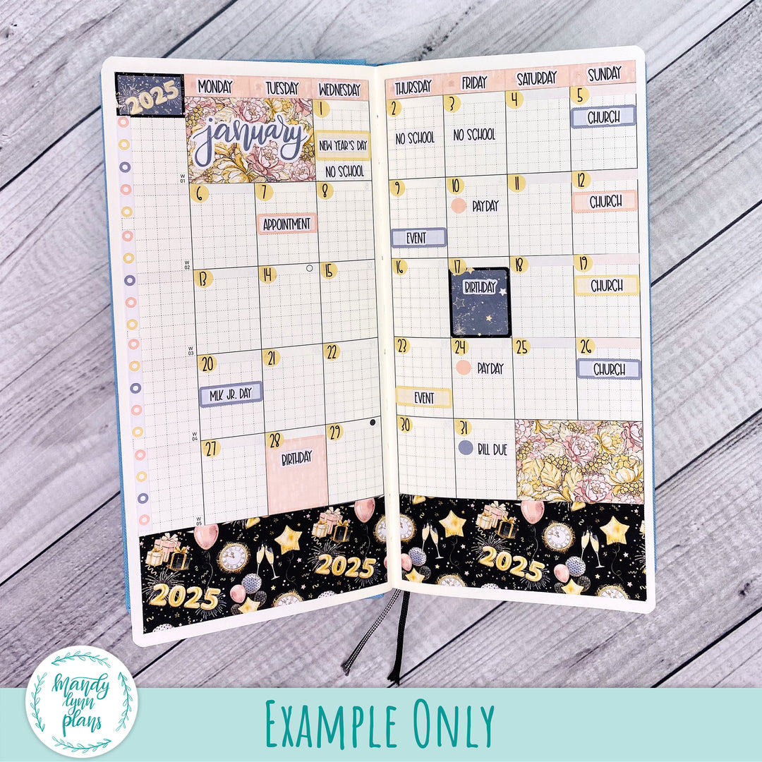Hobonichi Weeks January 2025 Monthly Kit || New Year's Party || MK-W-2295