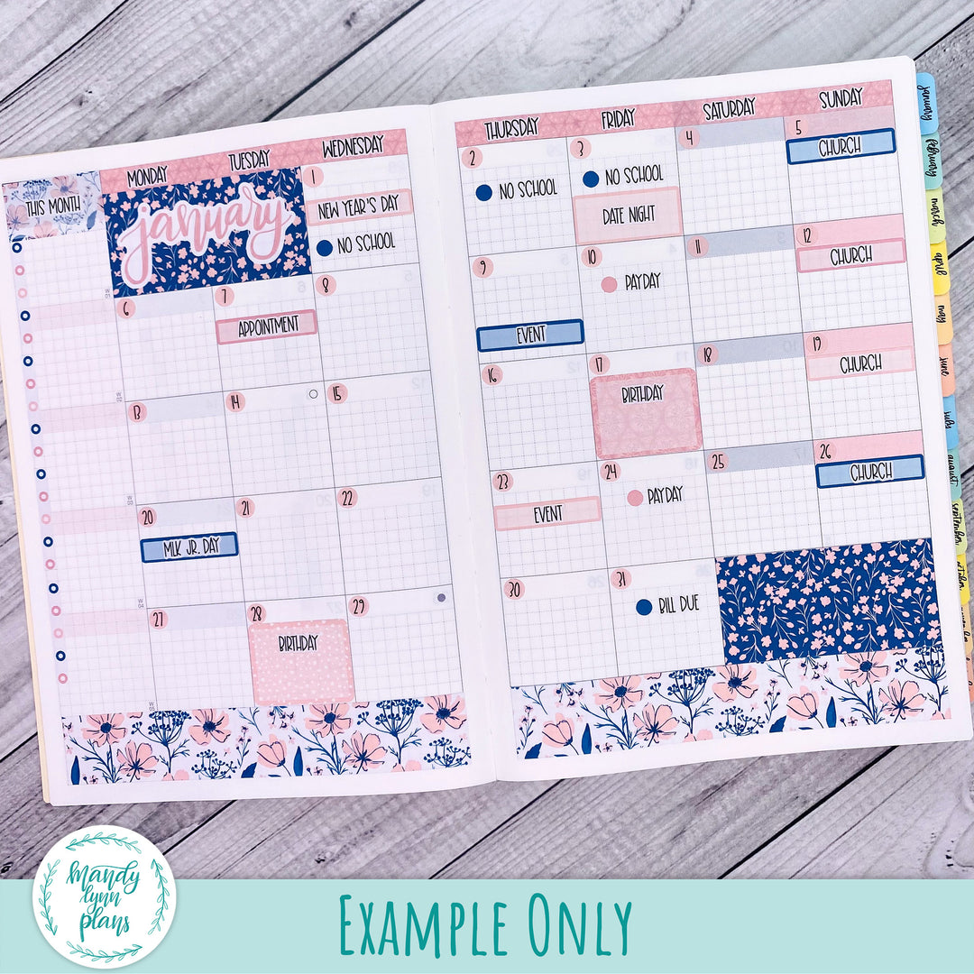 Hobonichi Cousin January 2025 Monthly || New Year's Party || MK-C-1295