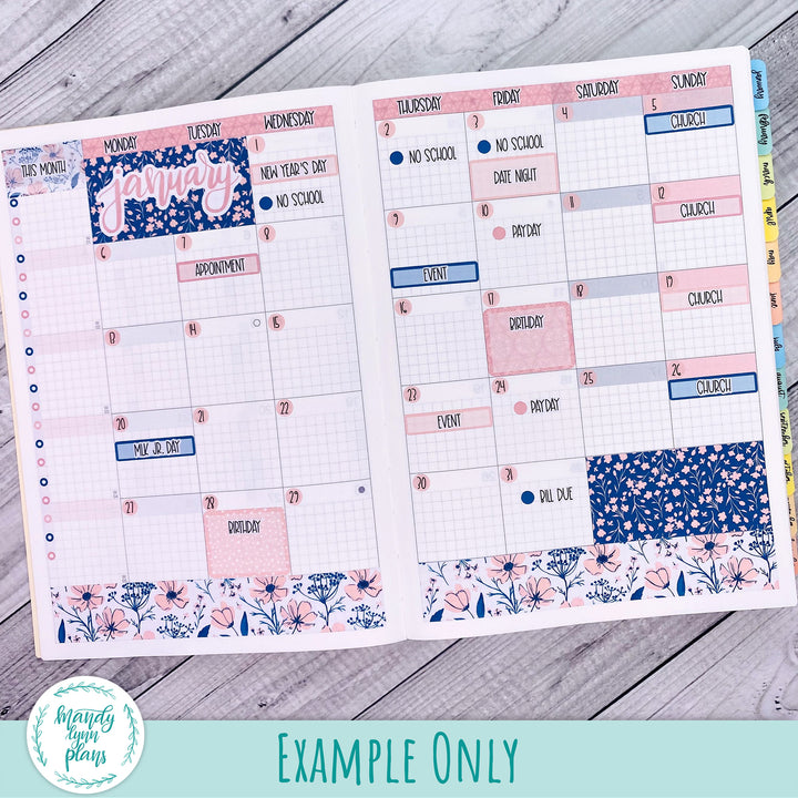 Hobonichi Cousin January 2025 Monthly || New Year's Party || MK-C-1295