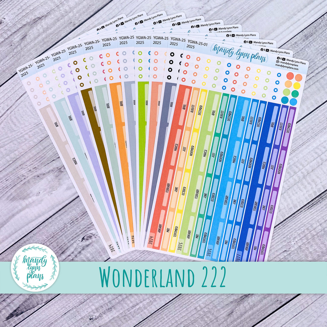 2025 and 2026 Wonderland 222 Year at a Glance