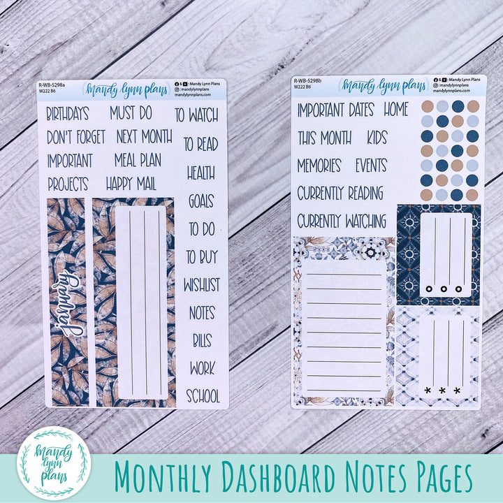 January 2025 Wonderland 222 Dashboard || Rustic Boho || 298