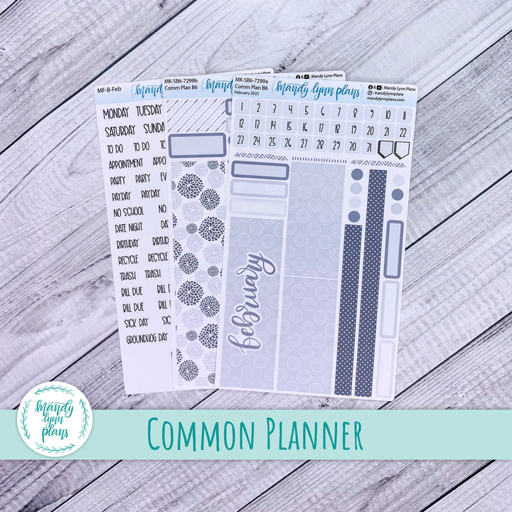 February 2025 Common Planner Monthly Kit || Minimalist || 299