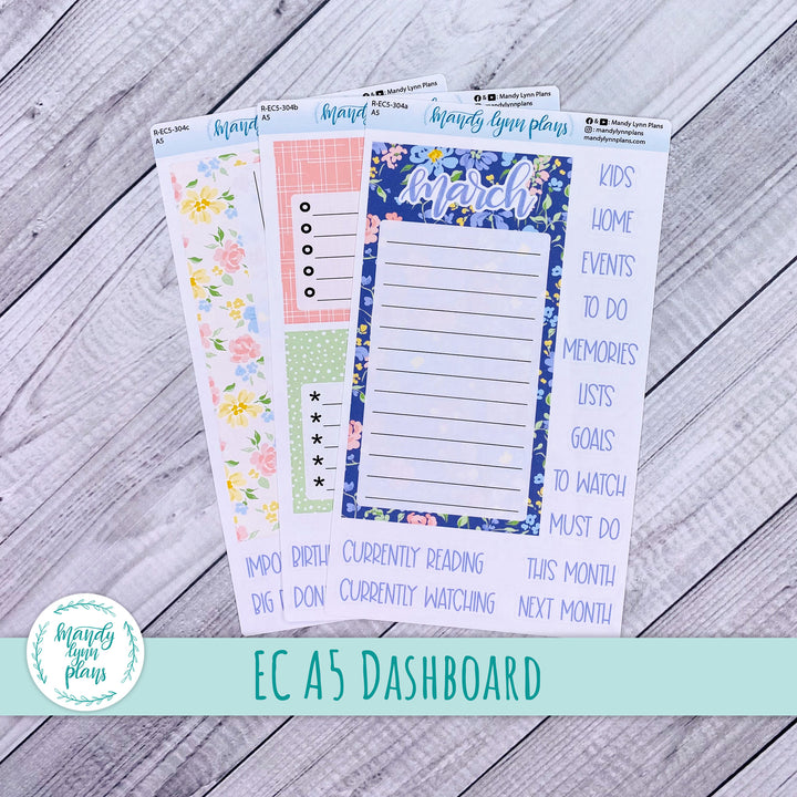 March EC A5 Dashboard Kit || Spring Delight || R-EC5-304