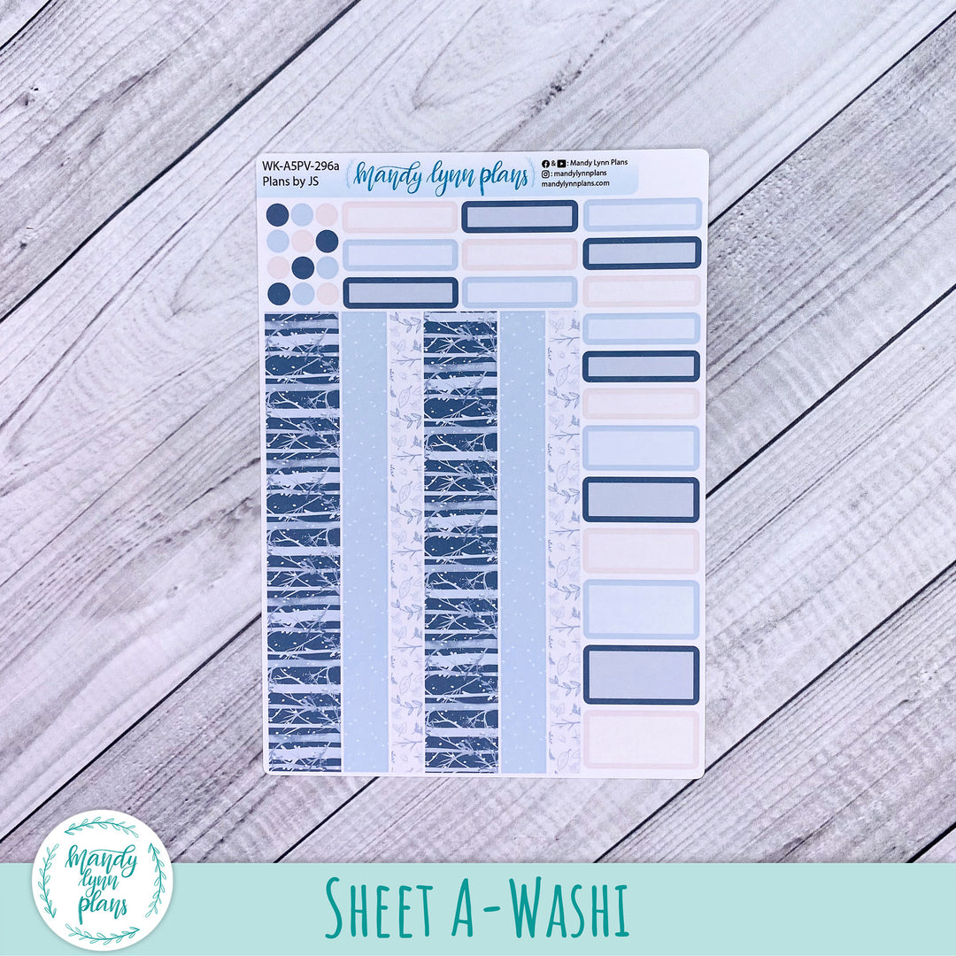 A5 Plans by Just Scribble Weekly Kit || Winter Forest  || 296