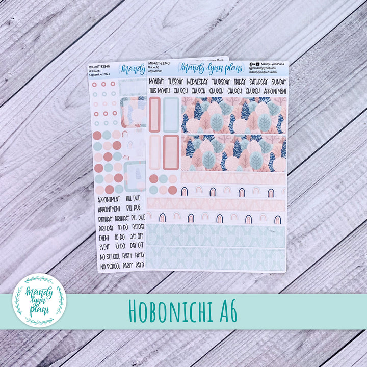 Any Month Hobonichi A6 Monthly Kit || Colorful Forest || MK-A6T-3234