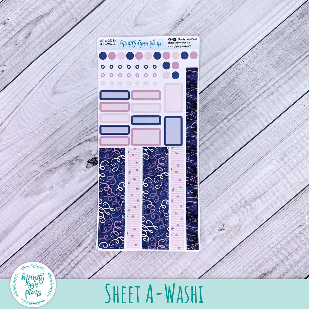 Hobonichi Weeks Weekly Kit || Purple and Glitter || WK-W-2233