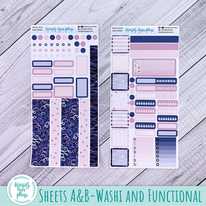 Hobonichi Weeks Weekly Kit || Purple and Glitter || WK-W-2233