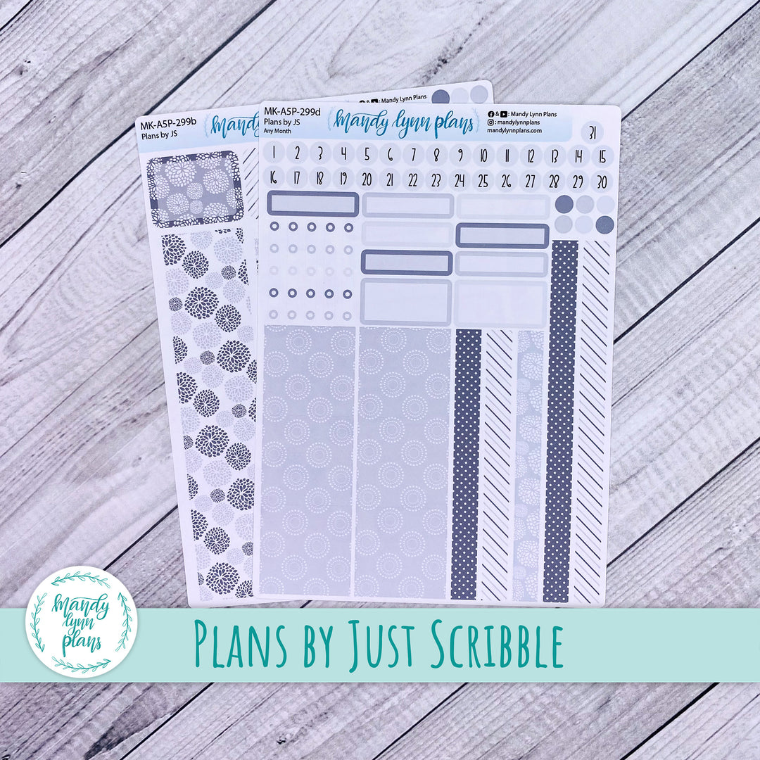 Any Month Plans by Just Scribble Monthly Kit || Minimalist || MK-A5P-299