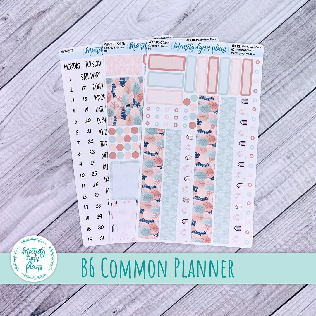 B6 Common Planner Weekly Kit || Colorful Forest || WK-SB6-7234