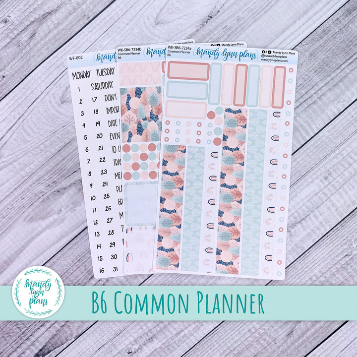 B6 Common Planner Weekly Kit || Colorful Forest || WK-SB6-7234