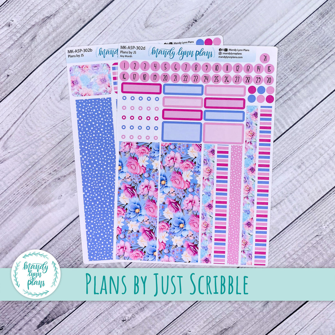 Any Month Plans by Just Scribble Monthly Kit || Daydream || MK-A5P-302
