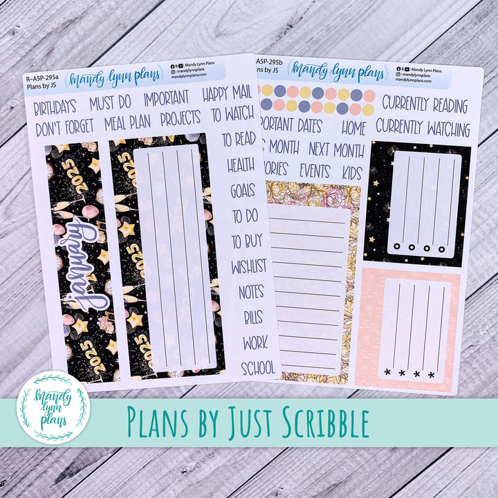 January Plans by Just Scribble Dashboard || New Year's Party || R-A5P-295