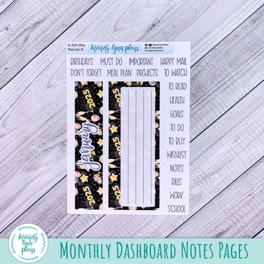 January Plans by Just Scribble Dashboard || New Year's Party || R-A5P-295