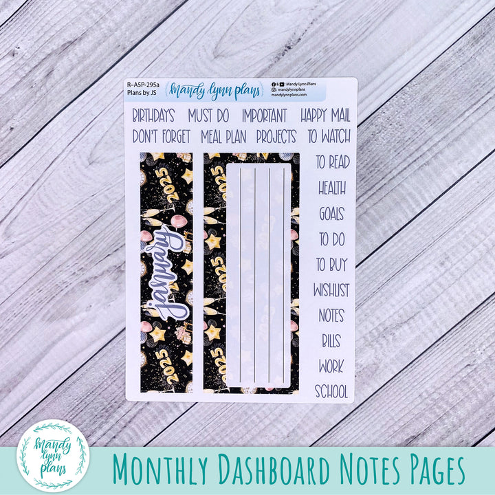 January Plans by Just Scribble Dashboard || New Year's Party || R-A5P-295