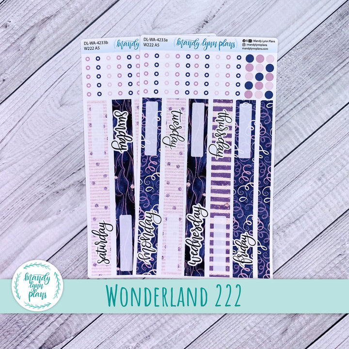 Wonderland 222 Daily Kit || Purple and Glitter || 233