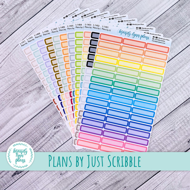 A5 Plans by Just Scribble Skinny Labels || 1 Hour