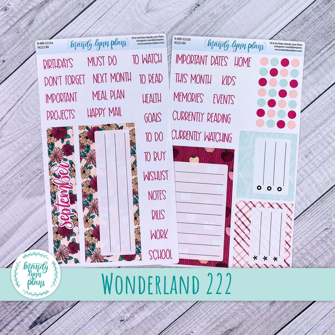 September Wonderland 222 Dashboard || Apples || 232