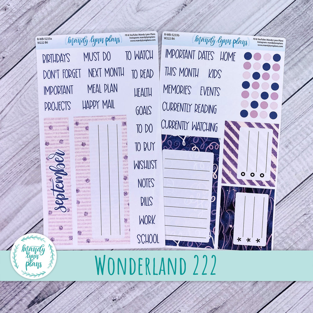 September Wonderland 222 Dashboard || Purple and Glitter || 233