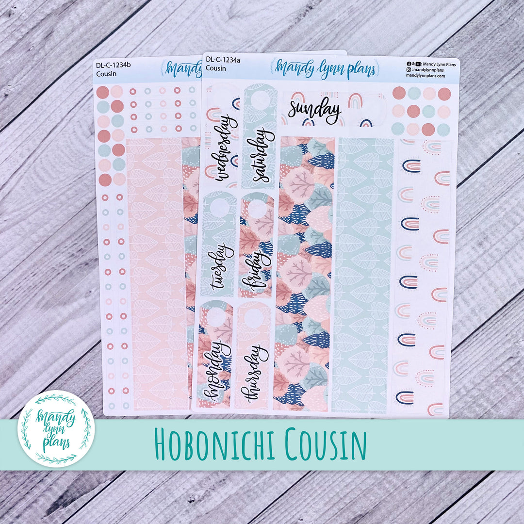 Hobonichi Cousin Daily Kit || Colorful Forest || DL-C-1234