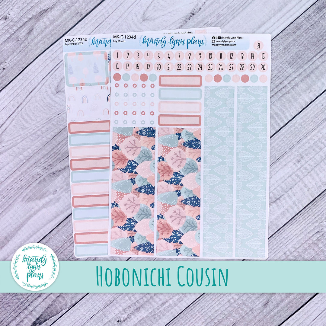 Any Month Hobonichi Cousin Monthly Kit || Colorful Forest || MK-C-1234