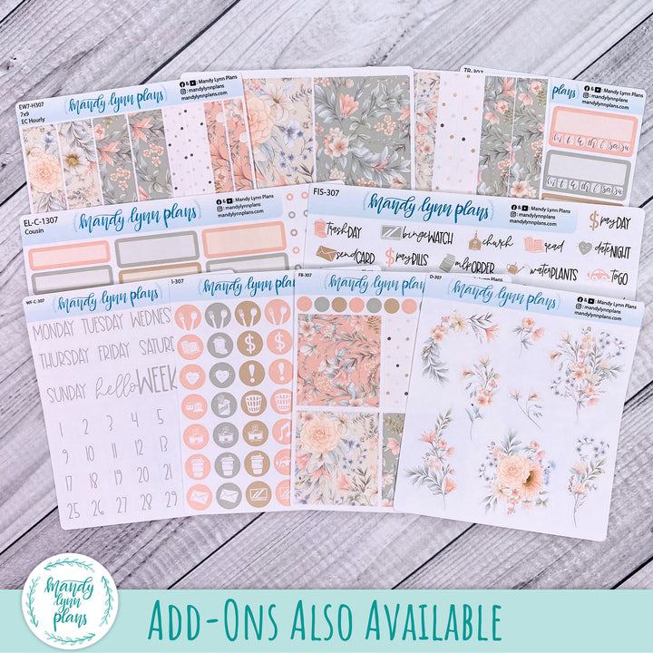 A5, B6, N1 & N2 Common Planner Weekly Kit || Garden Symphony || 307