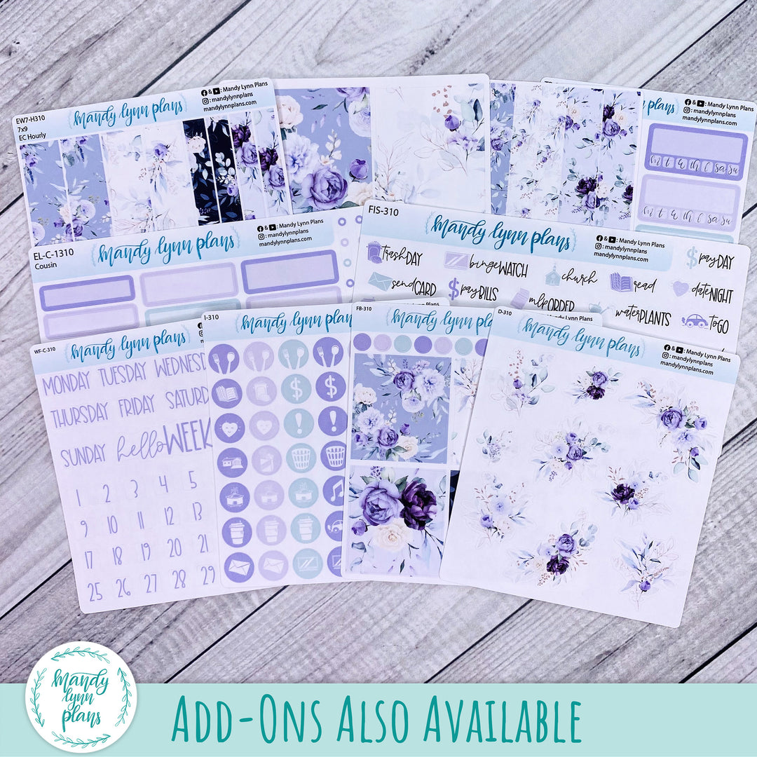 A5 Plans by Just Scribble Weekly Kit || Elegant Botanicals || 310