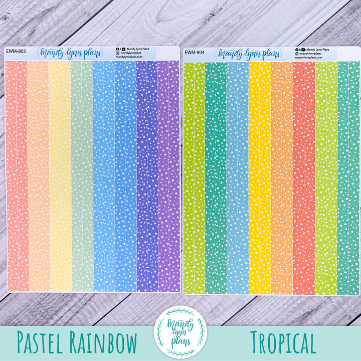 7x9 Skinny Polka Dot Washi Strips