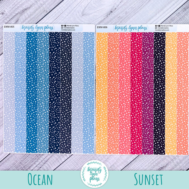 7x9 Skinny Polka Dot Washi Strips