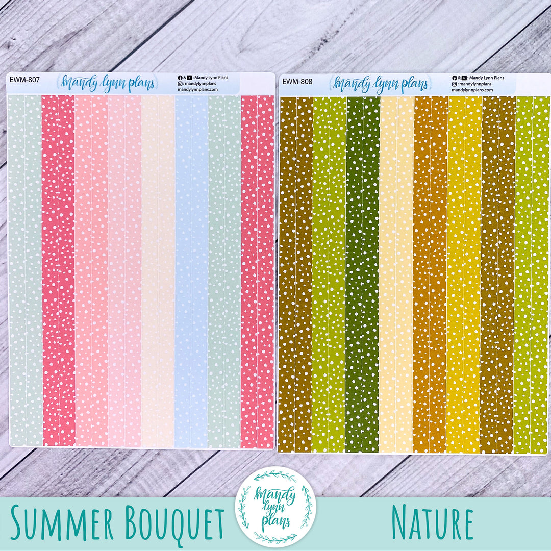 7x9 Skinny Polka Dot Washi Strips