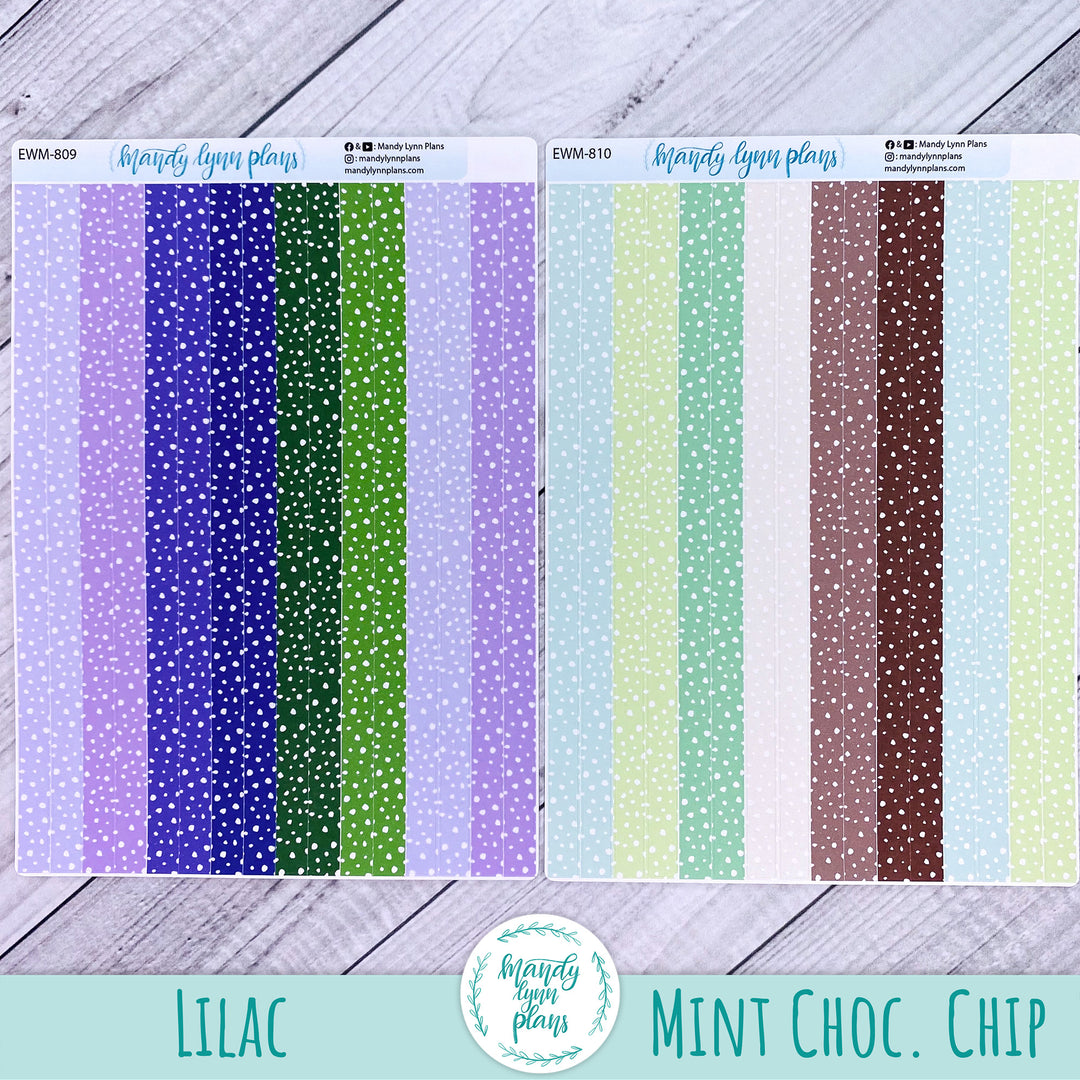 7x9 Skinny Polka Dot Washi Strips