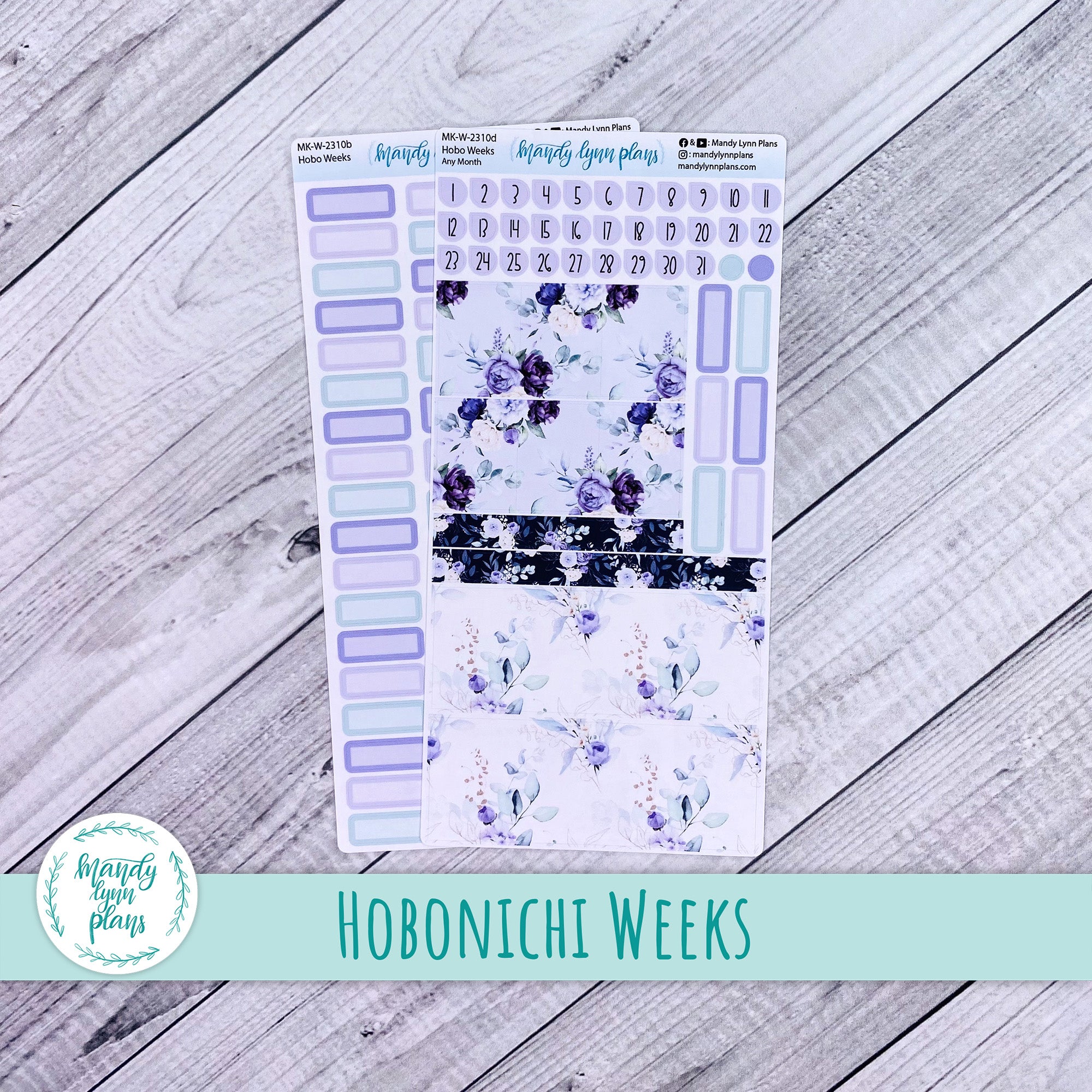 Any Month Hobonichi Weeks Monthly Kit || Elegant Botanicals || MK-W-23 ...